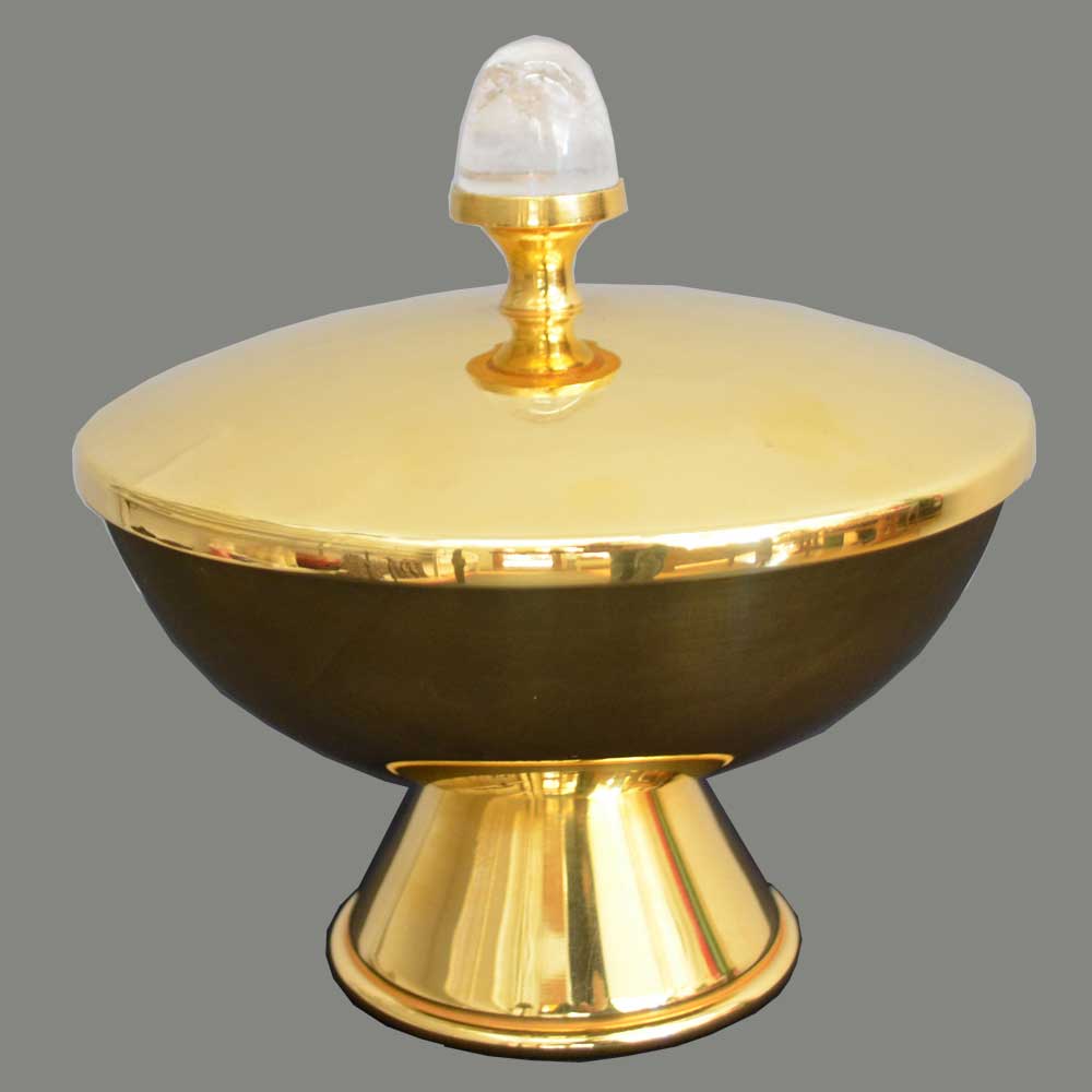 Ciborium mit Bergkristall