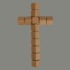 Holzkreuz-gedreht