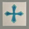 gesticktes-Kreuz-türkis