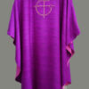 Festgewand Gewand gewebt Hauptgewand Kasel Messgewand Ornat Priestergewand reine Seide Reinseidenfutter Seide Tussah seide violett violette Kasel handstickerei in japangold Japangold