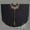 Claus Kilian Festgewand festornat Gewand Handstickerei Japangold Kasel Messgewand Ornat Priestergewand reine Seide Reinseidenfutter Shantungseide twist schwarz schwarzes Kasel schwarze Kasel schwarzes Messgewand Requiem