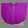 Festgewand Gewand gewebt Handstickerei Hauptgewand Kasel Messgewand Ornat Priestergewand reine Seide Reinseidenfutter Seide Shantungseide twist violett violette Kasel violettes Gewand violtettes Meßgewand marcel Schultheiß leidenswerkzeuge fastenzeit