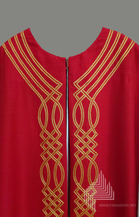 Claus Kilian Festgewand Gewand gewebt Handstickerei Hauptgewand Japangold Kasel Messgewand Priestergewand reine Seide Reinseidenfutter Seide Shantungseide twist