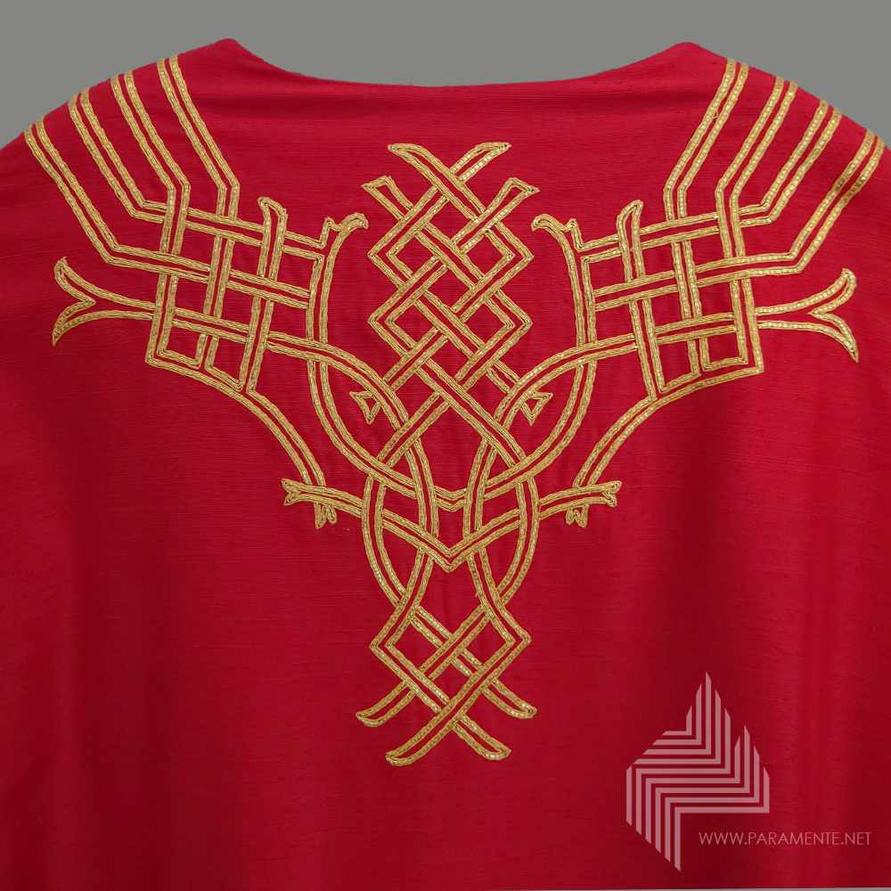 Claus Kilian Festgewand Gewand gewebt Handstickerei Hauptgewand Japangold Kasel Messgewand Priestergewand reine Seide Reinseidenfutter Seide Shantungseide twist