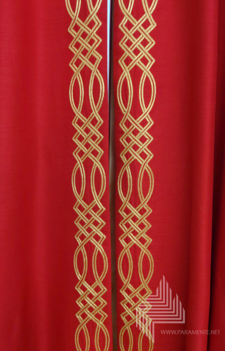 Claus Kilian Festgewand Gewand gewebt Handstickerei Hauptgewand Japangold Kasel Messgewand Priestergewand reine Seide Reinseidenfutter Seide Shantungseide twist