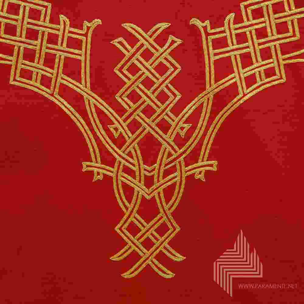 Festgewand Gewand gewebt Handstickerei Hauptgewand Japangold Kasel Messgewand Priestergewand reine Seide Reinseidenfutter Seide Shantungseide twist Claus Kilian