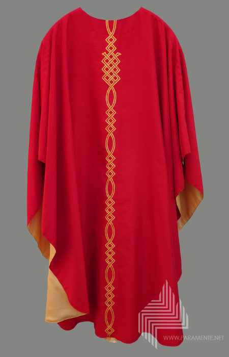 Claus Kilian Festgewand Gewand gewebt Handstickerei Hauptgewand Japangold Kasel Messgewand Priestergewand reine Seide Reinseidenfutter Seide Shantungseide twist