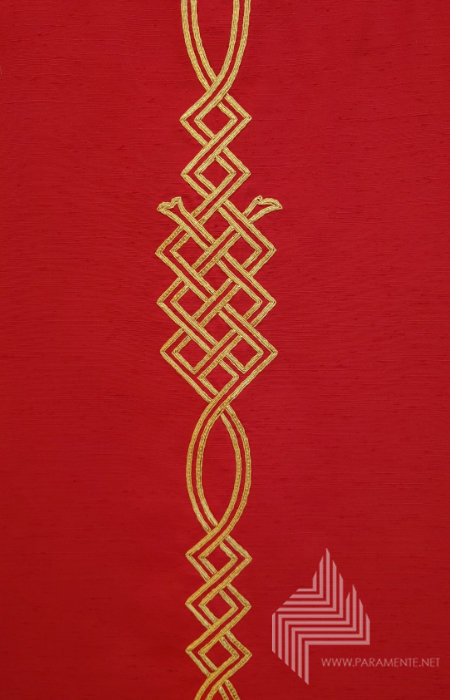 Claus Kilian Festgewand Gewand gewebt Handstickerei Hauptgewand Japangold Kasel Messgewand Priestergewand reine Seide Reinseidenfutter Seide Shantungseide twist