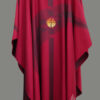 eingewebtes Motiv Festgewand Gewand gewebt Hauptgewand Jaquardgewebe Kasel Messgewand Ornat Priestergewand handstickerei in twist rot rote Kassel rotes Messgewand